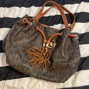Michael Kors Brown and Tan Purse